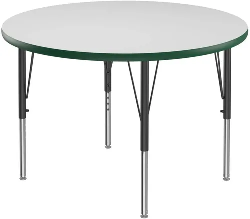 Miniatura 28 de Correll - Mesa rectangular de 24 x 36 pulgadas, mesa de actividades superior de borrado en seco, altura ajustable (19 a 29), laminado de alta