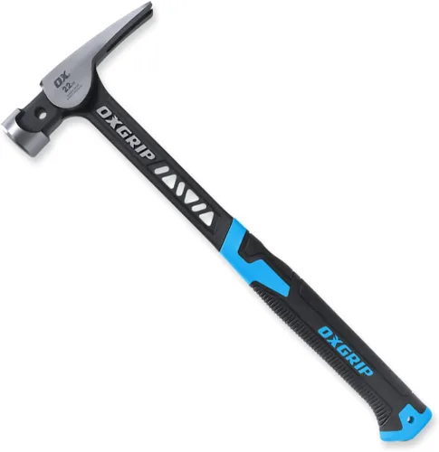 Miniatura 11 de OX Pro Ultrastrike Martillo de trineo de 3 lb con amortiguación de vibraciones, cuello puenteado y empuñadura ergonómica antideslizante