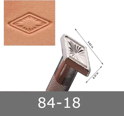 Miniatura 3 de Herramientas de estampado de cuero, paquete de 2 sellos profesionales de cuero para trabajo artesanal (84-18+87-38)