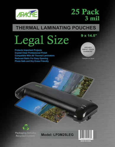 Miniatura 17 de Apache Map Banner Size Laminating Pouches, 3 Mil, 5 Pack, 18 x 120 Inch Pouch Size Laminating Sheets, Thermal Laminator Compatible, Super Clear