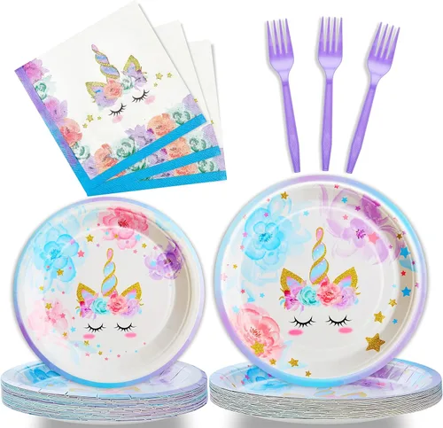 Miniatura 16 de Juego de 96 platos de mariposa para fiesta de cumpleaños, servilletas, tenedores, suministros de vajilla, juego de vajilla desechable, decoración