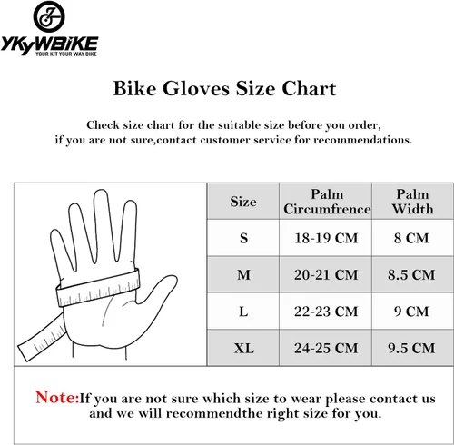 Miniatura 6 de YKYWBIKE Guantes de ciclismo transpirables, guantes deportivos acolchados de medio dedo, guantes de ciclismo antideslizantes, guantes de bicicleta