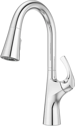 Miniatura 12 de Pfister Talega - Grifo de cocina con pulverizador extraíble, de un solo mango, arco alto, certificado NSF, acabado de acero inoxidable Spot Defense
