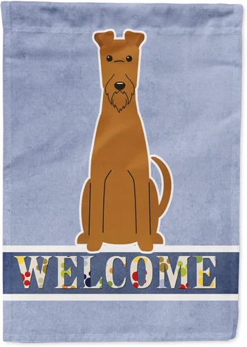 Miniatura 21 de Caroline's Treasures BB5622GF Airedale - Bandera de bienvenida para jardín, bandera decorativa para patio, exteriores, patio, parterres