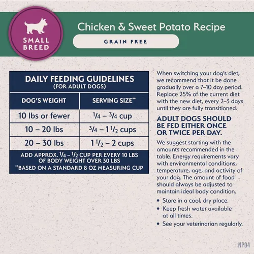 Miniatura 9 de Natural Balance Limited Ingredient - Alimento seco para perros adultos de raza pequeña, sin granos, receta de pollo y batata, 12 libras