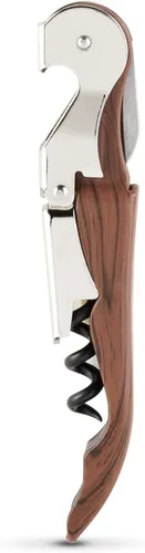 Miniatura 14 de True Truetap - Sacacorchos de camarero con doble bisagra abridor de vinos, abridor de botellas de vino de acero inoxidable con cortador de papel