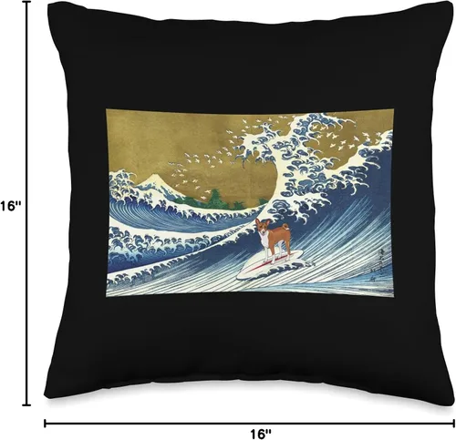 Miniatura 4 de Basenji - Almohada de regalo para camisas y sudaderas con capucha, 16.0 x 16.0 in, multicolor