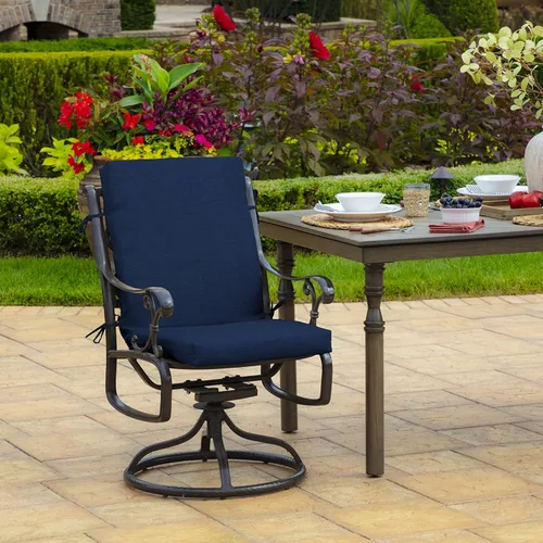 Miniatura 2 de ARDEN - Cojín para silla de comedor al aire libre, 20 x 20 pulgadas, resistente a la lluvia y a la decoloración, color azul zafiro Leala Zafiro Azul