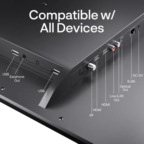 Miniatura 6 de SYLVOX TV de 12 voltios, TV inteligente RV de 22 pulgadas con reproductor de DVD 1080P Full HD, amplio ángulo de visión, sintonizador ATSC, HDMI