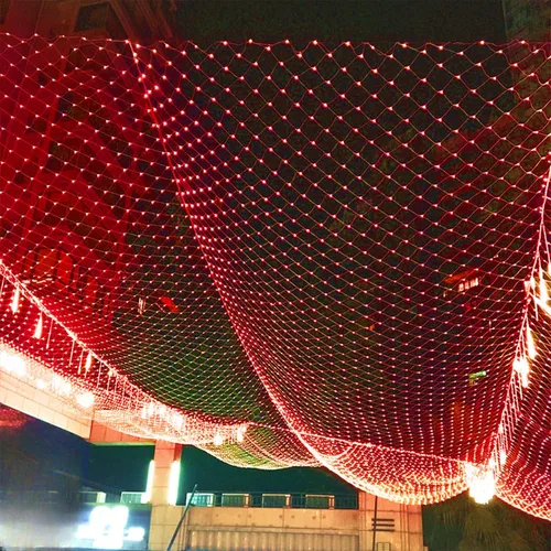 Miniatura 5 de LJLNION Luces de red de San Valentín, 360 luces LED de 12 pies x 5 pies, cadena de luces de malla conectables, 8 modos de iluminación, adaptador