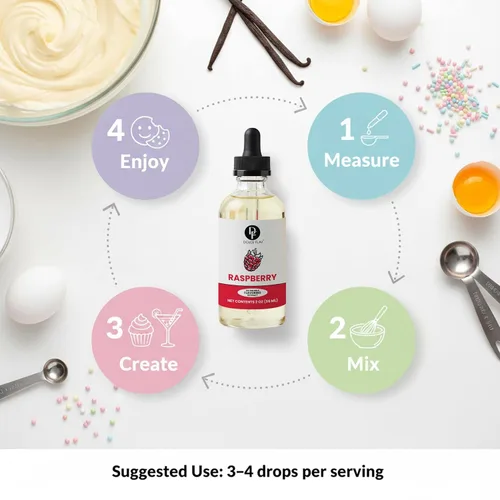 Miniatura 6 de Dolce Flav Extracto de Frambuesa – 2 onzas de saborizante concentrado de frambuesa soluble en aceite, kosher, sin azúcar, para chocolates, caramelos