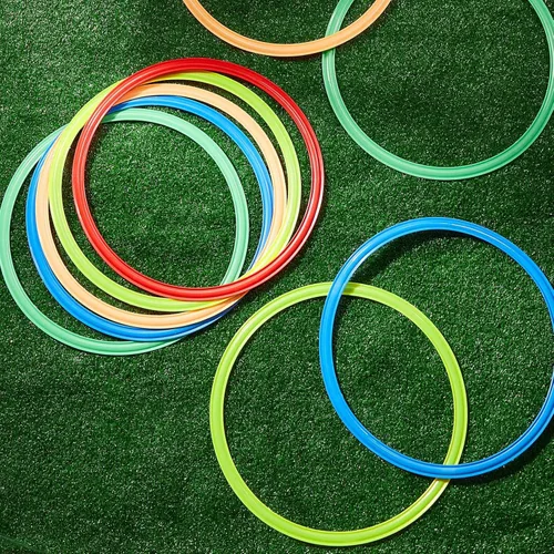 Miniatura 7 de Deekin Agility Rings Speed and Agility Training Rings Exercise Speed Circle Jumping Hoops for Training Toss Equipment Multi colorido