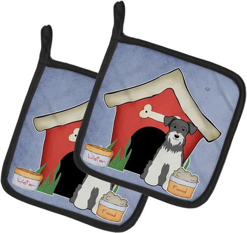 Miniatura 119 de Caroline's Treasures BB2894PTHD Dog House Collection Chow Chow Chow - Par de soportes para ollas, 7.5HX7.5W, multicolor 4-Azul