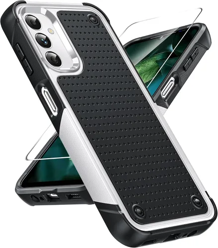 Miniatura 16 de LeYi Funda para Galaxy S21 FE-5G: Funda Samsung S21 FE con protector de pantalla, doble capa protectora de policarbonato duro y TPU suave Android