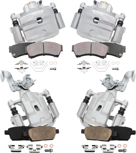 Miniatura 20 de Detroit Axle - Kit de frenos para Ford Transit Connect 2018-2023, rotores de freno de disco Pastillas de freno de cerámica con reemplazo