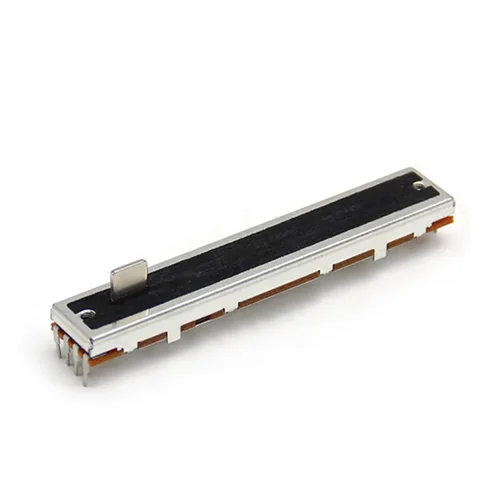 Miniatura 11 de Fielect 5 unids 10K Slide Potenciómetro de película de carbono Fader resistencias variables mezclador 5.039 in 3Pins 10K Ohm potenciómetros lineales