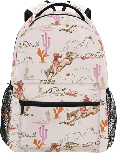 Miniatura 7 de Fisyme Mochila para computadora portátil con estampado de cebra rosa, mochila para libros, viajes informales, senderismo, computadoras portátiles