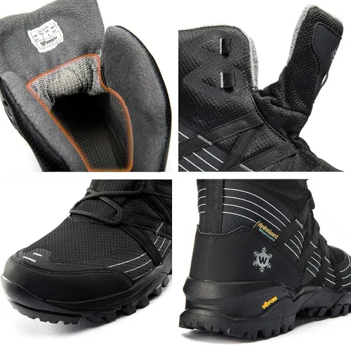 Miniatura 5 de Wantdo Botas de senderismo impermeables para mujer, botas de trabajo antideslizantes, cómodas botas de tobillo para exteriores con soporte de arco