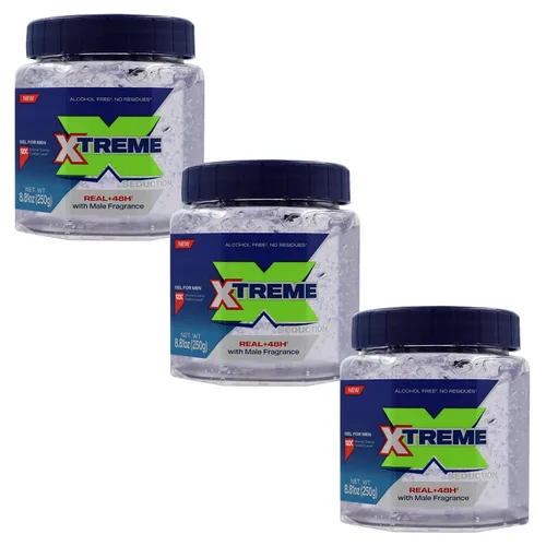 Miniatura 8 de Xtreme Gel Seduction Styling Hair Gel para hombres con aloe vera y control de 48 horas, 8.81 onzas (paquete de 12)