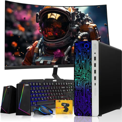 Miniatura 14 de PC de escritorio HP G3 para juegos, Intel Core i7 6ª generación, gráficos AMD RX 550, 32 GB de RAM, SSD de 1 TB, monitor MTG de 24 pulgadas, teclado