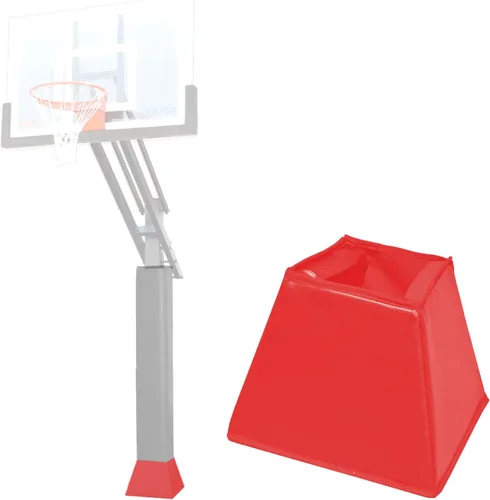 Miniatura 16 de Katop Almohadilla cuadrada para bastón de baloncesto, acolchado de poste protector resistente para poste de 5 x 5 pulgadas, poste y base de 6 x 6