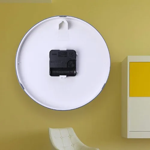 Miniatura 3 de Reloj de pared redondo azul moderno, funciona con pilas, fácil de leer, 7.9 in de diámetro