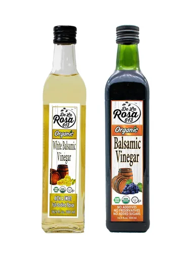 Miniatura 12 de De La Rosa - Vinagre balsámico orgánico y aceite de oliva virgen extra orgánico, 100% puro, vegano, kosher, sin OMG y sin gluten, ideal