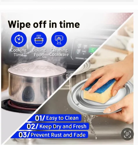 Miniatura 4 de WB31M15 y WB31M16 - Sartenes de goteo Reemplazo compatible para GE/Hotpoint. Cubiertas para quemadores de estufas eléctricas generales y sartenes