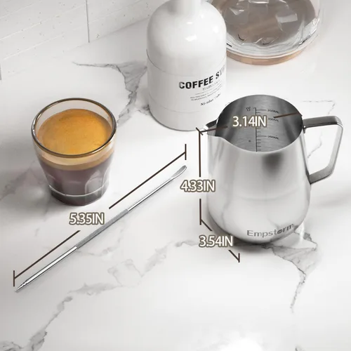 Miniatura 3 de Máquina de café expreso 20 bares, 2 en 1 con espumador de leche, varita de vapor, accesorios de café expreso, jarra de espuma de leche de acero