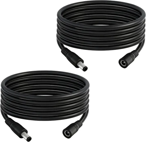 Miniatura 7 de Cable de extensión de alimentación CC de 0.217 in x 0.083 in 3.3FT macho a hembra 12V/24V 14AWG DC Cable de conexión para CCTV Amplificadores