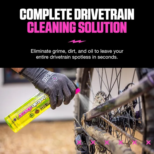 Miniatura 4 de Muc-Off Bio Drivetrain Cleaner Efectivo Limpiador y Desengrasante Biodegradable en Aerosol para Cadena de Bicicleta Apto para Todo Tipo