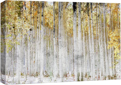 Miniatura 58 de wall26 Lienzo impreso para pared, diseño rústico, marrón, otoño, bosque, árbol, paisaje, naturaleza, ilustraciones de área silvestre, arte moderno
