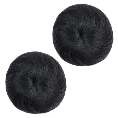 Miniatura 28 de 2 extensiones de moño de cabello, accesorio de peluca, extensiones de cabello rizado y ondulado, extensiones de cabello recogido, extensión de moño