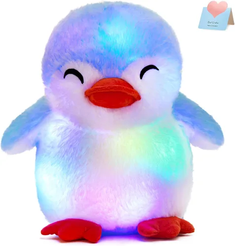 Miniatura 9 de Glow Guards - Cachorro de peluche azul, de 15 pulgadas, musical, suave, con luces ledes nocturnas, para Navidad, Día del Niño y cumpleaños.