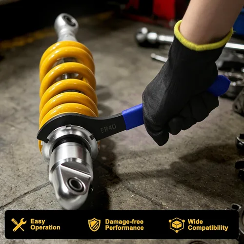 Miniatura 2 de Juego de 4 Piezas de Llaves Universales para Coilover, Llaves de Amortiguador Ajustables para Ajustes de Coilover de la Mayoría de Automóviles