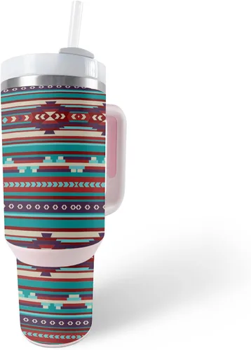 Miniatura 34 de MightySkins Skin - Vaso de vinilo compatible con Stanley The Quencher H2.0 FlowState de 40 onzas, color turquesa sólido, funda protectora, duradera