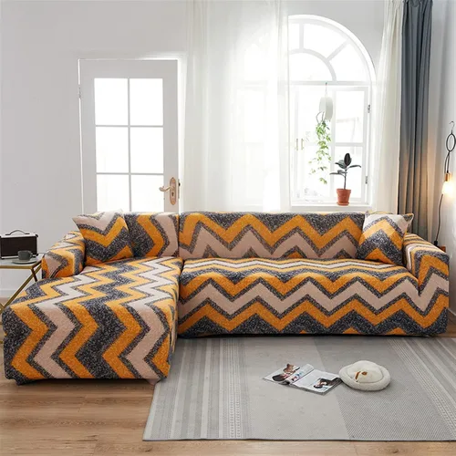 Miniatura 18 de MIPOPS Fundas de sofá 100% impermeables para sofás modulares en forma de L de 1, 2, 3, 4 plazas, funda elástica para sala de estar, protector de H