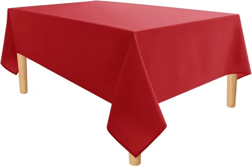 Miniatura 2 de Spaces Mantel de mesa 100% algodón para decoración de mesa de bodas/cocina, comedor, (rectangular), mantel (60 x 84 pulgadas, borgoña), lavable a