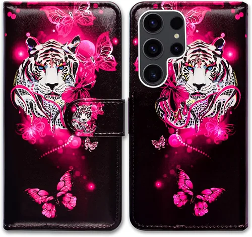 Miniatura 14 de Bcov Funda para Galaxy S23 Ultra, funda de piel con tapa para Samsung Galaxy S23 Ultra con ranura para tarjeta y soporte para Samsung Galaxy S23