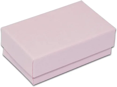 Miniatura 54 de TheDisplayGuys - Paquete de 25 cajas de cartón rellenas de algodón #33 para joyas, color rojo mate (3.5 x 3.5 x 1.0 pulgadas), para envío
