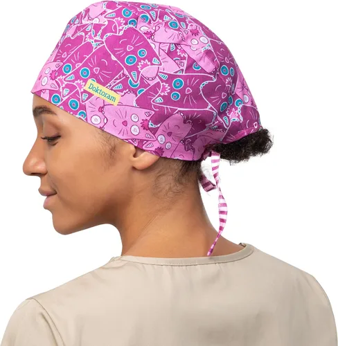 Miniatura 96 de Print Scrub Caps - Sombrero perfecto para enfermeras, médicos y EMTs..