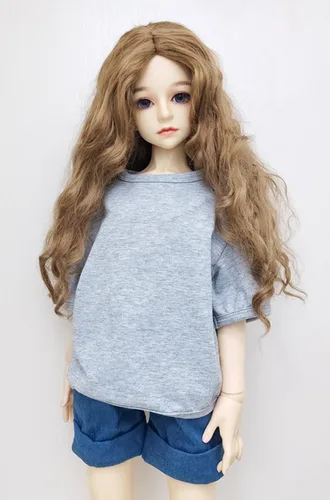 Miniatura 3 de Ropa de muñeca de 30CM/45CM/60CM 1/3 1/4 1/6 Accesorios para muñecas BJD SD DIY Muñeca de moda Muñeca de manga corta Masculina Camiseta Juguete Gris