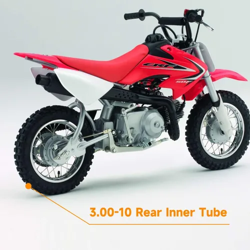 Miniatura 6 de FVRITO 2.75/3.00-10 3.00x10 2.50x10 80/100-10 Tubo interior para XR50 XR70 CRF50 CT70 EZ90 Cub Razor RSF650 KLX110 DRZ110 50cc 70cc 90cc 110 10CC 12