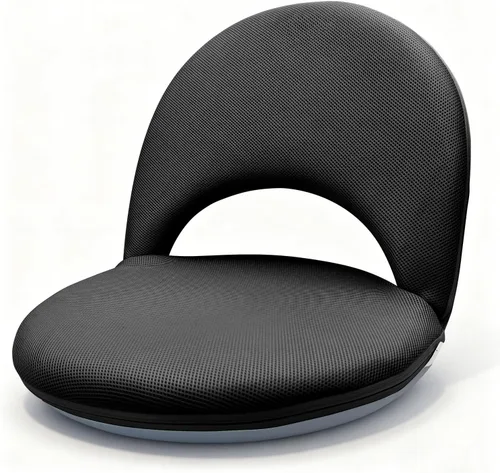 Silla de suelo, silla plegable acolchada para juegos, asiento de piso ajustable de 5 posiciones con soporte para el respaldo para niños y adultos,