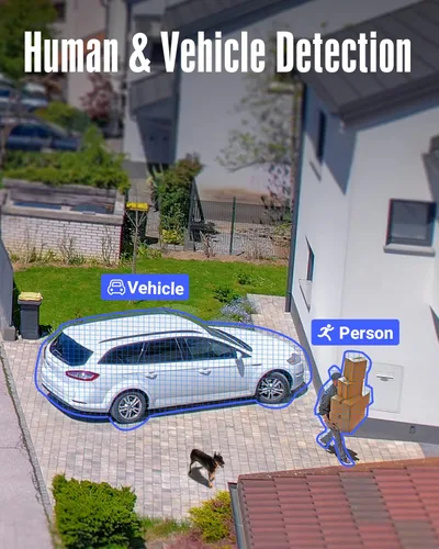 Miniatura 5 de ANNKE Grabadora de video de seguridad de 5MP Lite de 16 canales con detección de inteligencia artificial humana/vehículo y disco duro de 2 TB, DVR