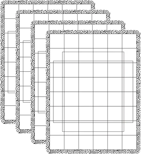 Miniatura 14 de Alfombrillas adhesivas antideslizantes flexibles para sellos, 2 alfombrillas de baja adherencia y 1 juego de amigos de mezcla, plantilla láser