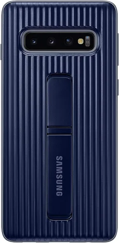 Miniatura 12 de Samsung Galaxy S10 - Carcasa protectora con función atril, Funda de piel para Samsung S10, color negro, Negro