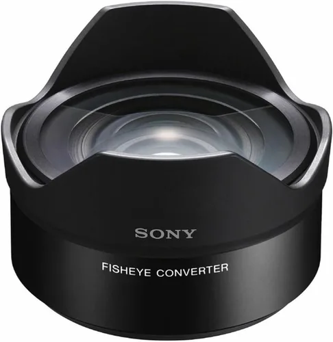 Sony VCLECF2 0.394-0.512 in f/2.8-22 lente ojo de pez fijo convertidor de ojo de pez para cámaras Sony sin espejo, negro