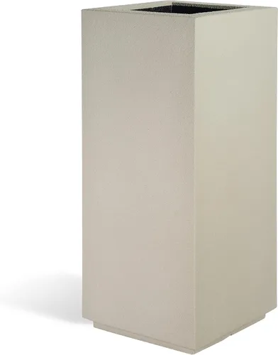Miniatura 10 de PolyStone Kensington - Maceta con pedestal, 16 x 16 x 36 pulgadas, caja alta y ligera para interiores y exteriores, para porche, resina moderna