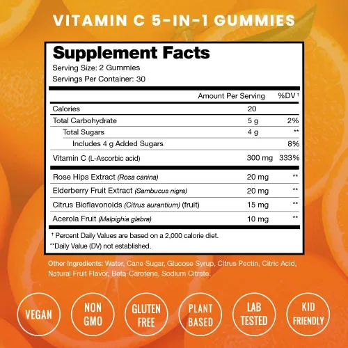 Miniatura 2 de NutraChamps Paquete de 2 gomitas de vitamina C y gomitas de saúco